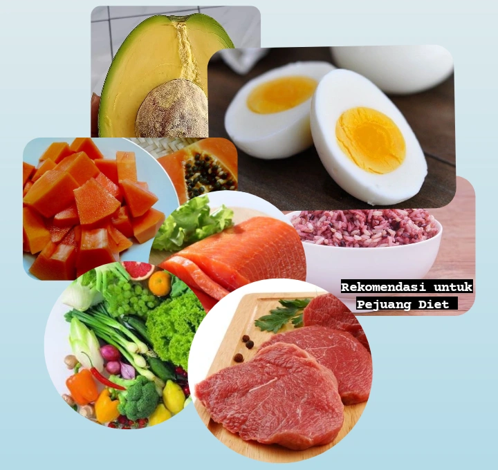 Makanan yang direkomendasikan bagi pejuang diet