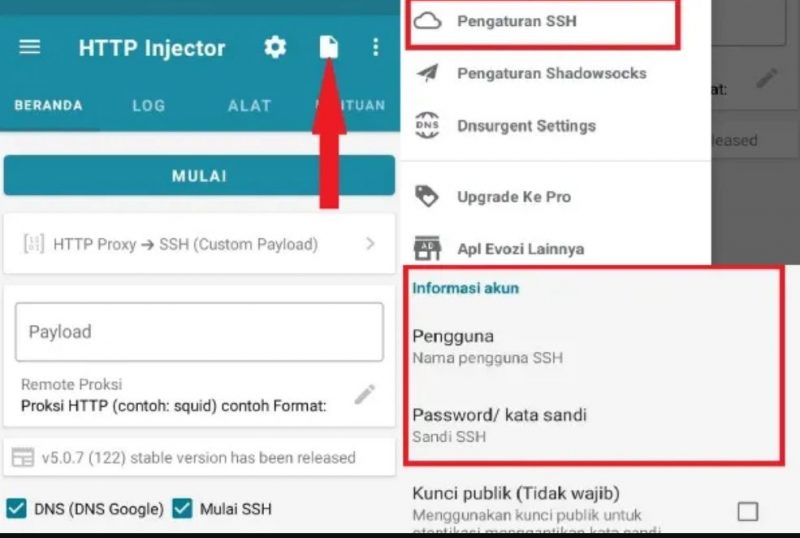 Setting HTTP Injector